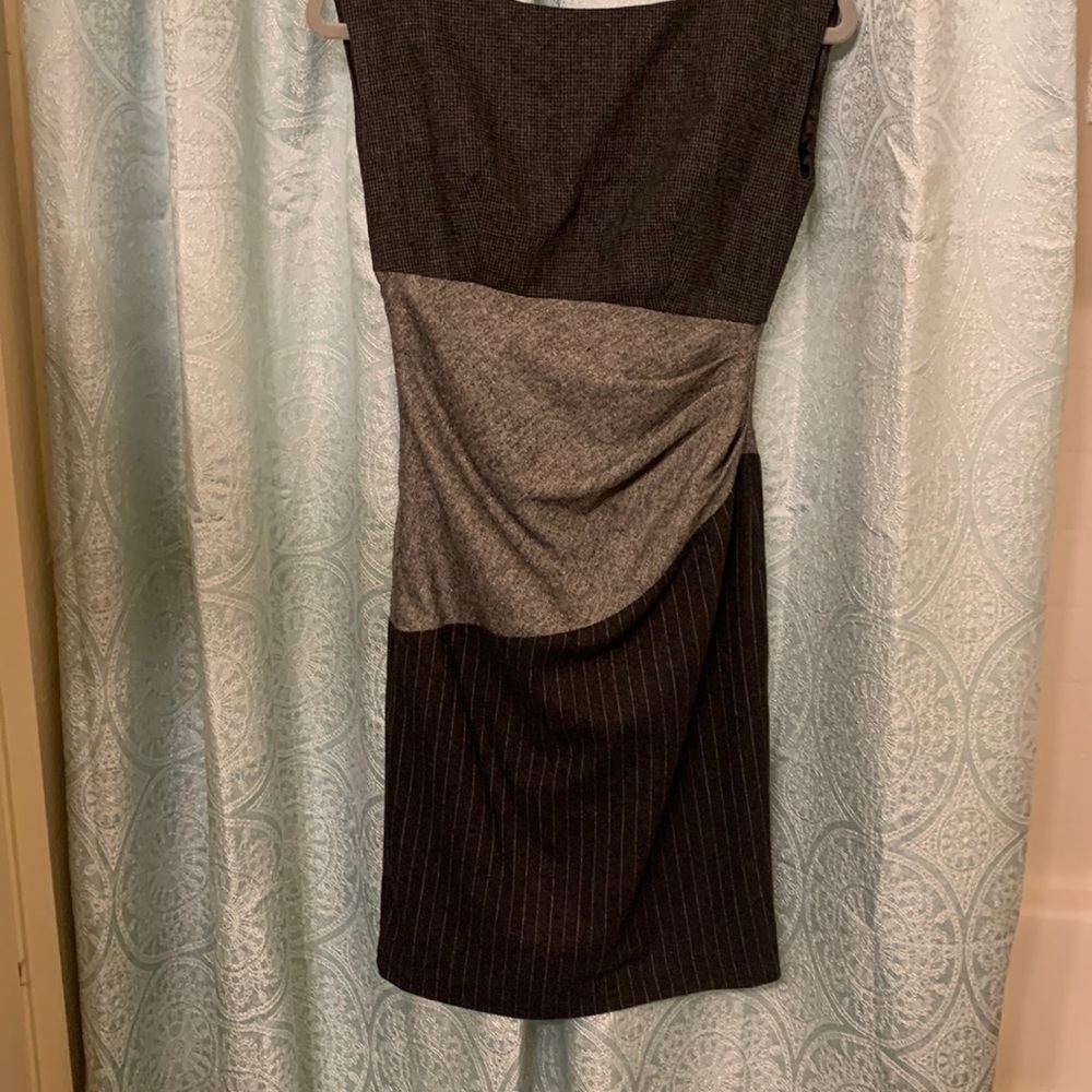 Black and gray dress